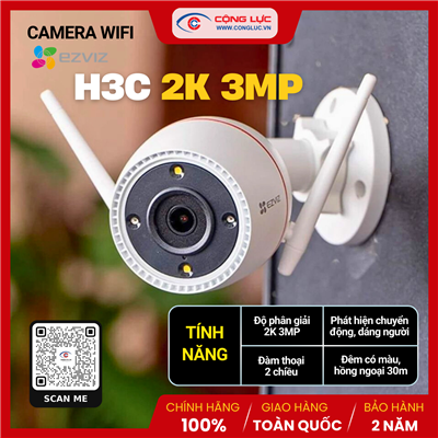 Camera Wifi Ezviz H3C 2K 3MP