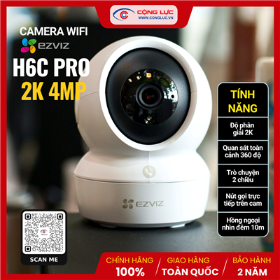 Camera WiFi EZVIZ H6c Pro 4MP 2K+