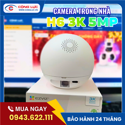 Camera Wifi Trong Nhà Ezviz H6 3K 5MP
