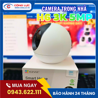 Camera Wifi Trong Nhà Ezviz H6 3K 5MP