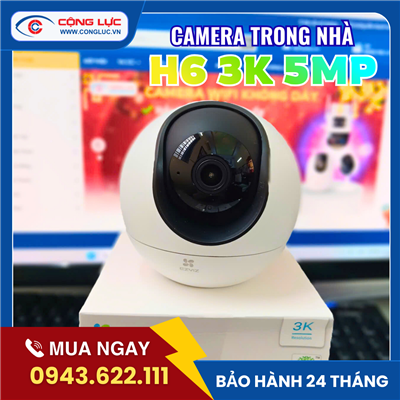 Camera Wifi Trong Nhà Ezviz H6 3K 5MP