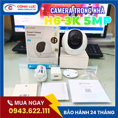 Camera Wifi Trong Nhà Ezviz H6 3K 5MP