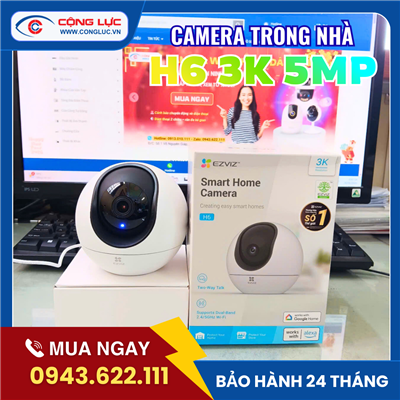 Camera Wifi Trong Nhà Ezviz H6 3K 5MP