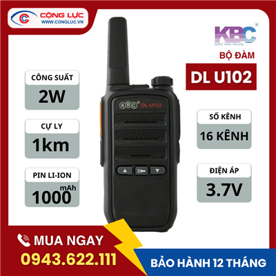 Bộ Đàm Cầm Tay KBC DL U102 