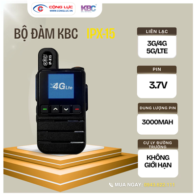 Máy Bộ Đàm KBC IPX15
