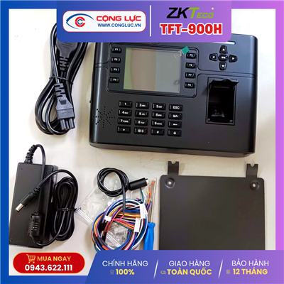 Máy chấm công vân tay + Có camera chụp hình + Pin lưu điện ZKteco TFT900H