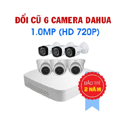 Đổi mới 6 Camera Dahua 1.0MP