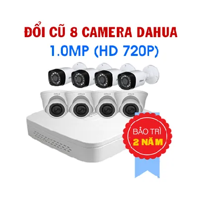 Đổi mới 8 Camera Dahua 1.0MP