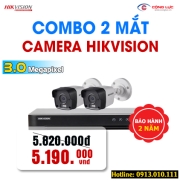 Trọn Bộ 2 Camera Hikvision 3.0MP