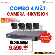 Trọn Bộ 4 Camera Hikvision 5.0MP