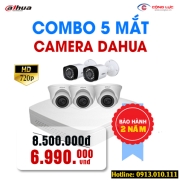 Trọn bộ 5 Camera Dahua 1.0MP