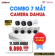 Trọn bộ 7 Camera Dahua 2.0MP