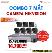 Trọn Bộ 7 Camera Hikvision 5.0MP