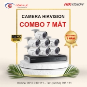 Trọn bộ 7 Camera Hikvision 2.0MP