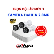 Trọn bộ 3 Camera Dahua 2.0MP