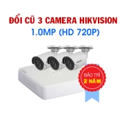 Đổi mới 3 Camera Hikvision 1.0MP