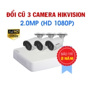 Đổi mới 3 Camera Hikvision 2.0MP