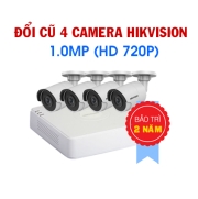 Đổi mới 4 Camera Hikvision 1.0MP