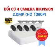 Đổi mới 4 Camera Hikvision 2.0MP