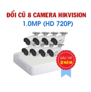 Đổi mới 8 Camera Hikvision 1.0MP