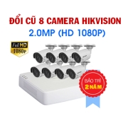 Đổi mới 8 Camera Hikvision 2.0MP