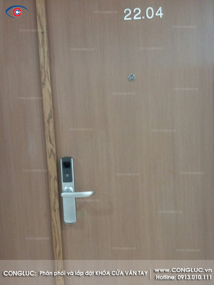 Lắp khóa cửa vân tay Adel tại tòa nhà SHP Hải Phòng