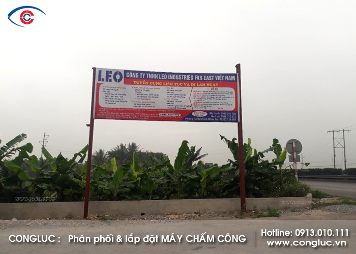 Lắp máy chấm công tại Kim Thành Hải Dương - Công ty LEO