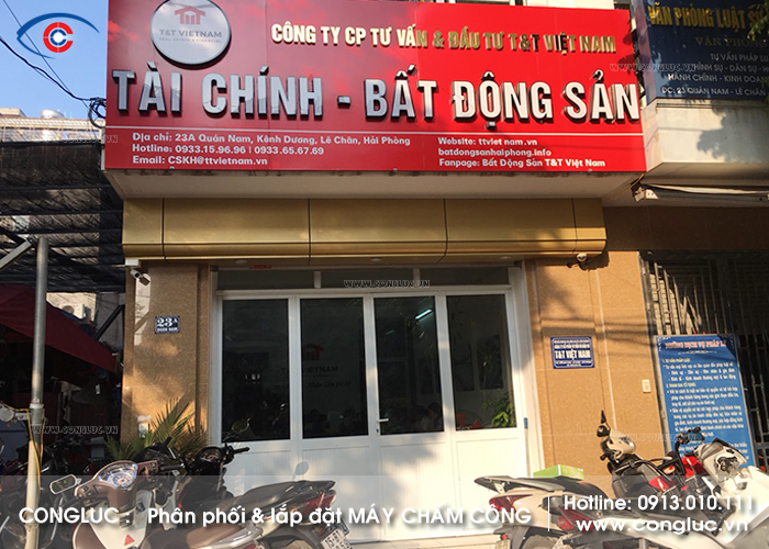 Lắp đặt máy chấm công Lê Chân Hải Phòng T&T Việt Nam