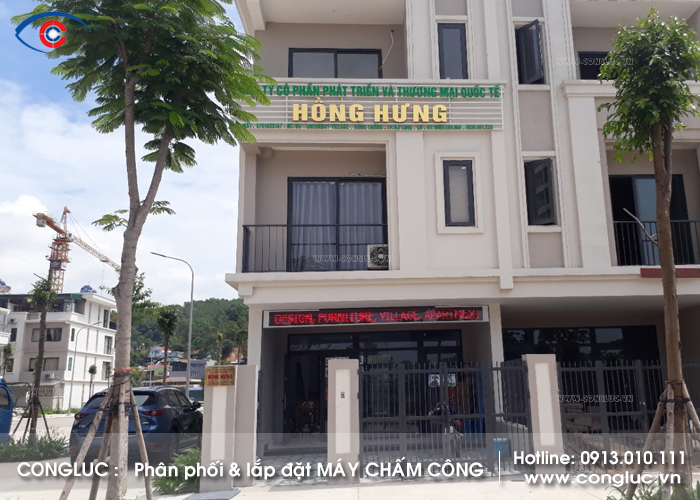 Lắp máy chấm công tại Hạ Long Quảng Ninh Công ty kiến trúc Hồng Hưng