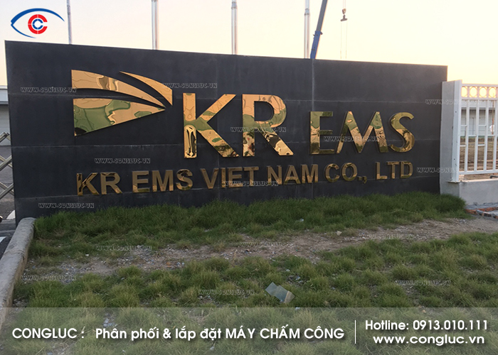 Lắp máy chấm công tại KR EMS KCN Tràng Duệ Hải Phòng