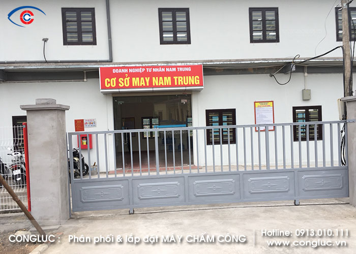 Lắp đặt máy chấm công tại Quảng Ninh cơ sở May Nam Trung