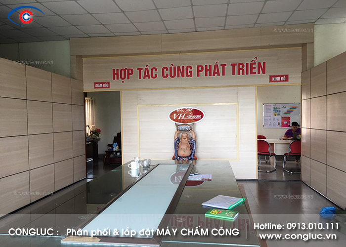 lắp đặt máy chấm công tại Cẩm Phả Quảng Ninh Công ty Vân Hương