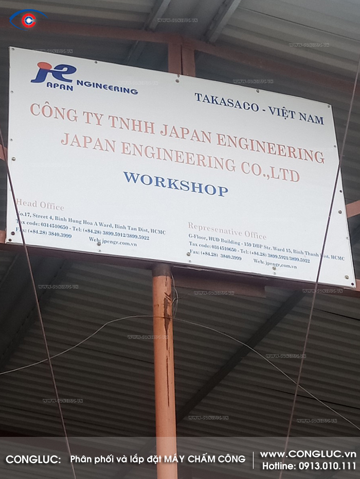 lắp đặt máy chấm công tại công ty japan engineering hải phòng