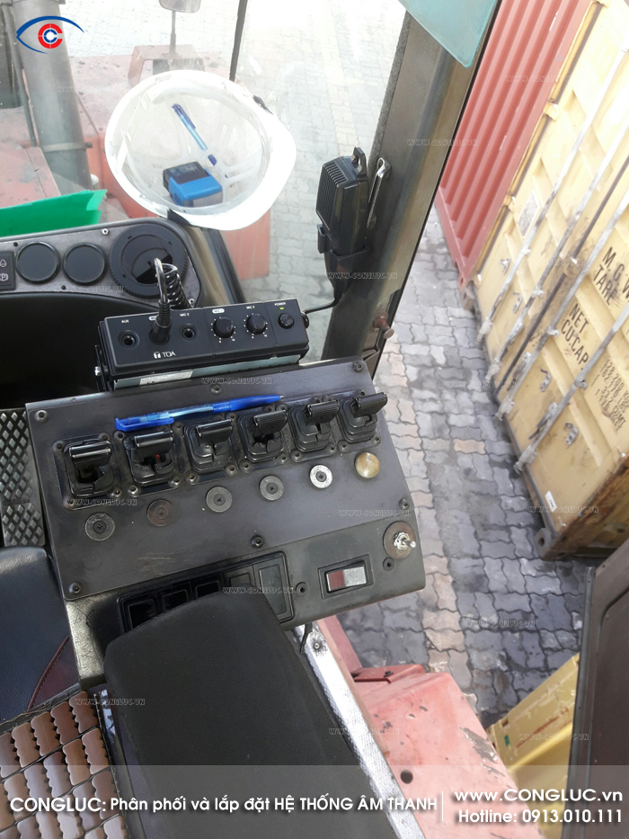 Lắp đặt hệ thống âm thanh văn phòng công ty tại icd Tân Cảng Hải Phòng