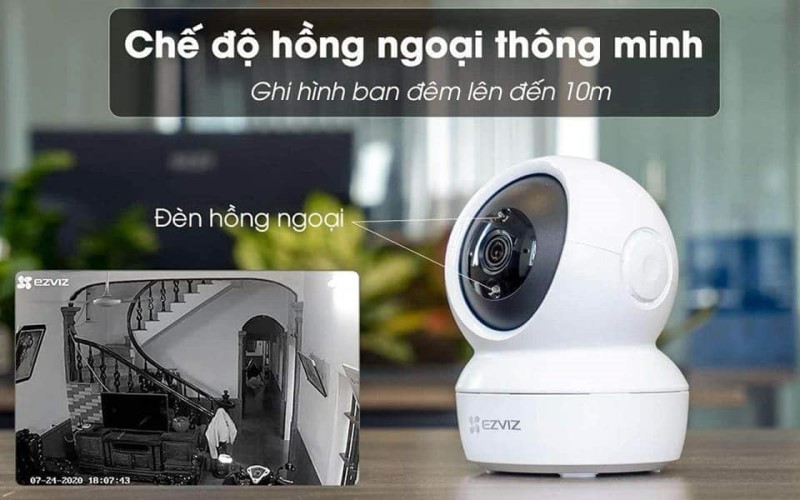 camera Ezviz C6N 4MP tích hợp chế độ hồng ngoại thông minh