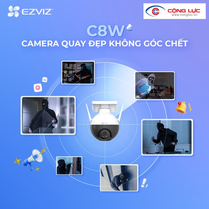 bán camera wifi ezviz c8w 4mp giá rẻ ở hải phòng