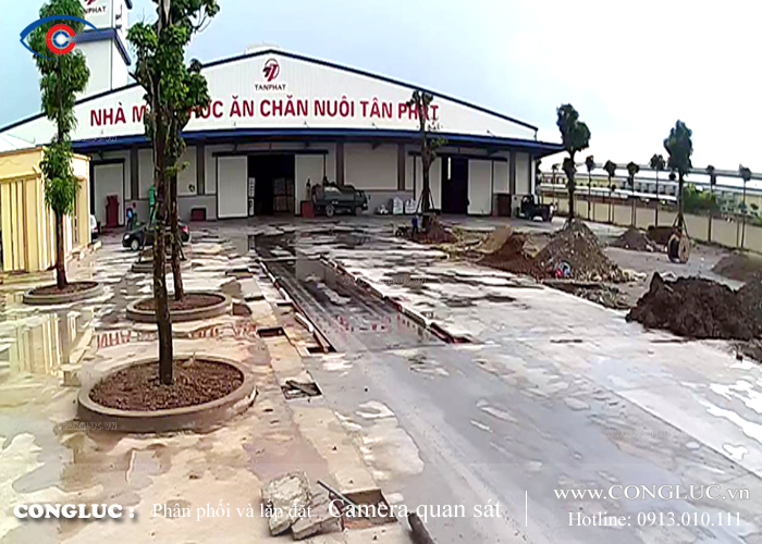 Lắp đặt camera quan sát cho nhà máy cám Tân Phát tại huyện Phủ Lý, Hà Nam