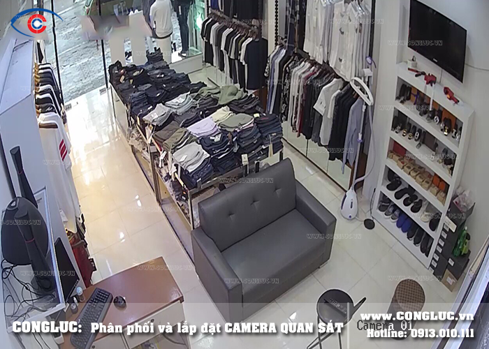 lắp đặt trọn gói camera không dây cho shop thời trang