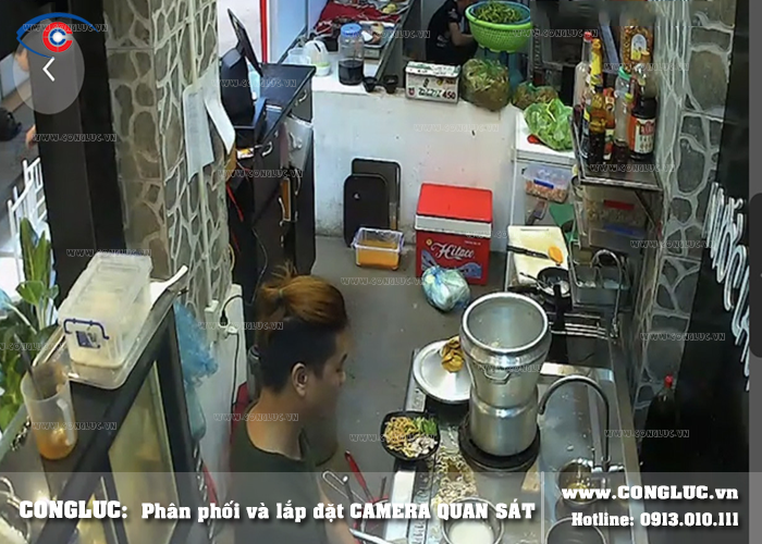 camera wifi không dây quản lý nhà bếp cửa hàng
