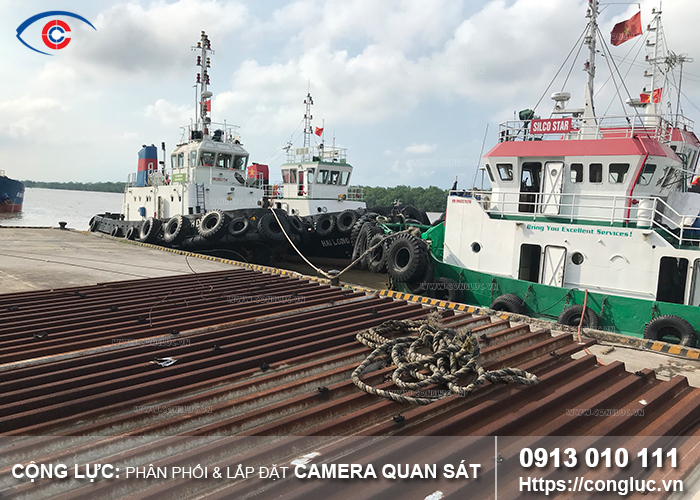 camera cộng lực lắp đặt camera quan sát cho cầu cảng tại hải phòng