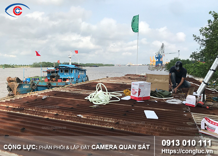lắp đặt camera giám sát tại cầu cảng hải phòng