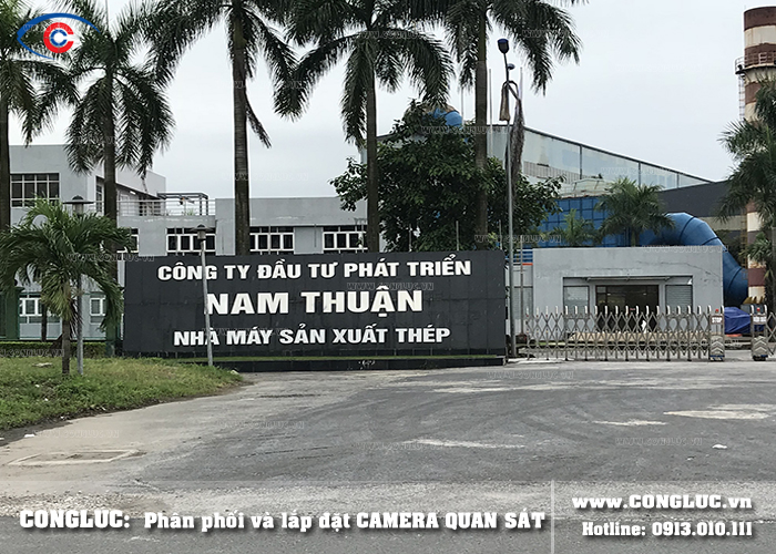 Lắp đặt camera nhà máy thép Nam Thuận KCN Đình Vũ Hải Phòng