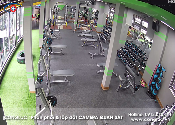 lắp đặt camera quan sát phòng gym Like Fitness & Yoga Center 231 tô hiệu lê chân hải phòng