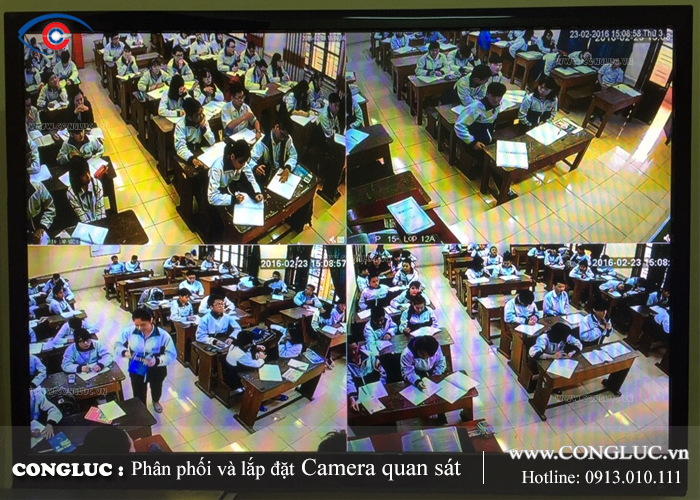 Lắp đặt camera quan sát cho trường học