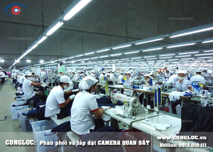 Lắp đặt camera quan sát xưởng may Hồng Anh tại Quận Lê Chân Hải Phòng