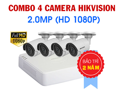 trọn bộ 4 camera hikvision 2.0 giá rẻ nhất Hải Phòng