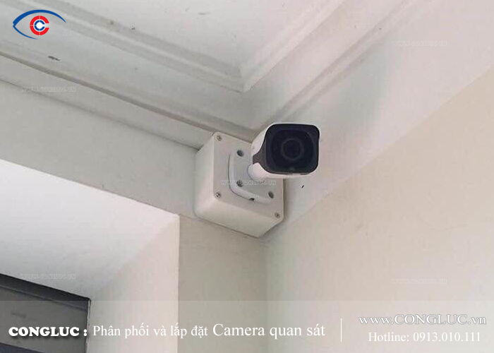 Lắp đặt camera giám sát an ninh Công ty cửa cuốn Vinh Quang