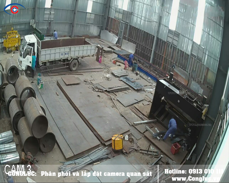 Lắp camera quan sát tại xưởng cơ khí Tuấn Mai Hải Phòng