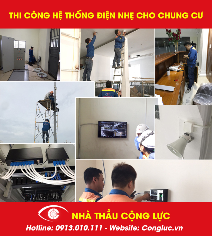 Cộng Lực thi công hệ thống điện nhẹ chung cư tại hải phòng