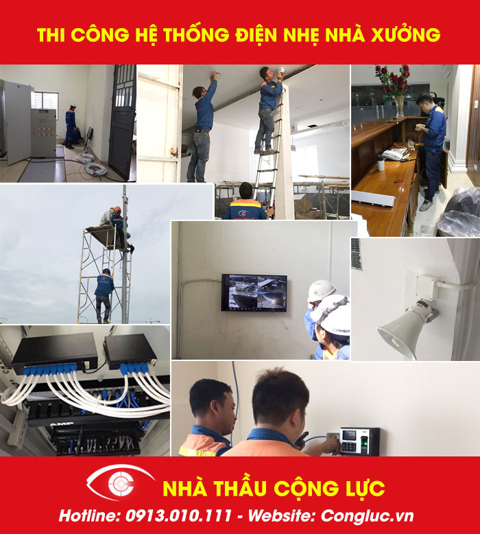 cộng lực thi công hệ thống điện nhẹ nhà xưởng chuyên nghiệp tại hải phòng